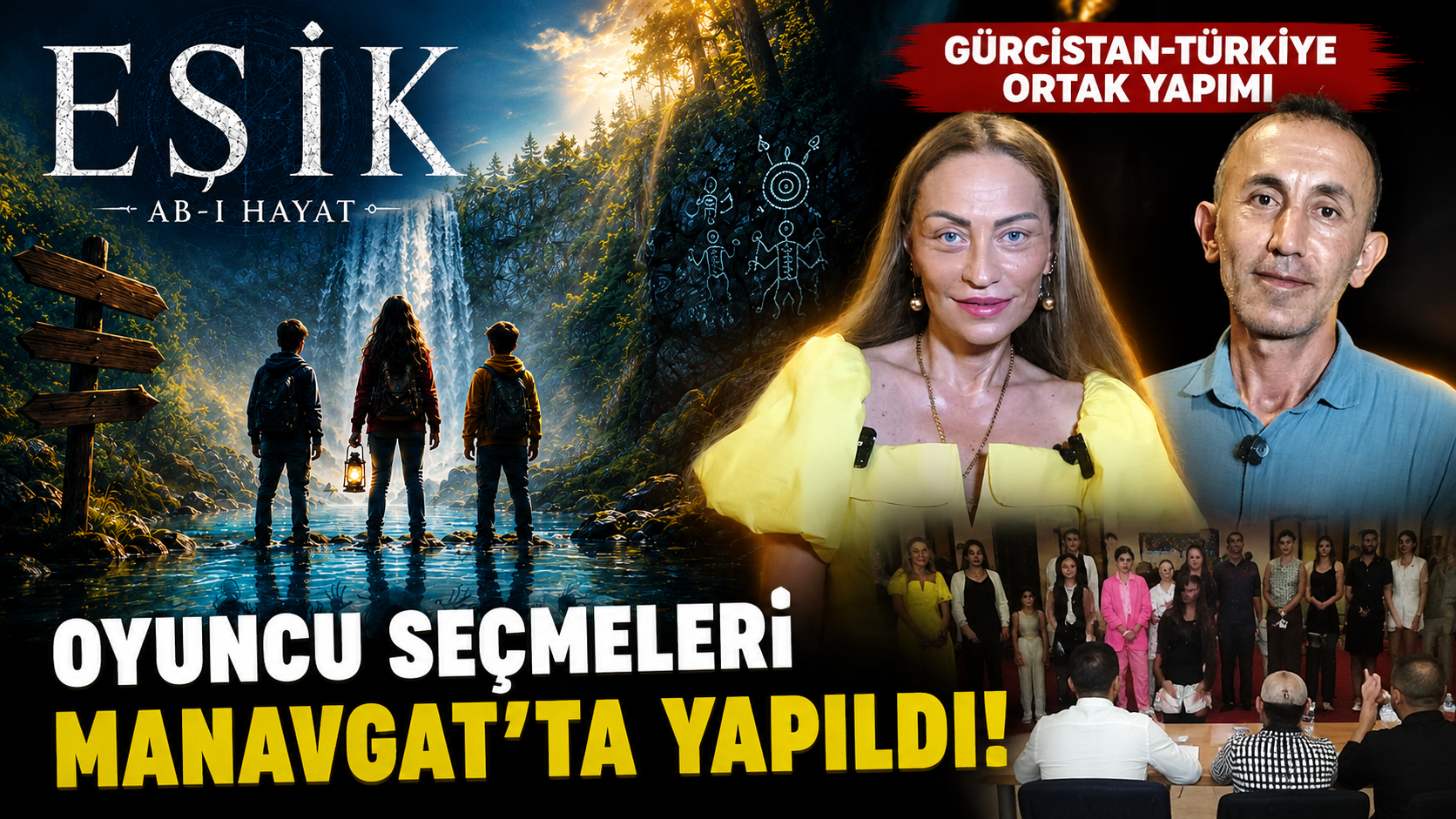 Gürcistan-Türkiye ortak yapımı “Eşik” filminin oyuncu seçmeleri Manavgat’ta yapıldı
